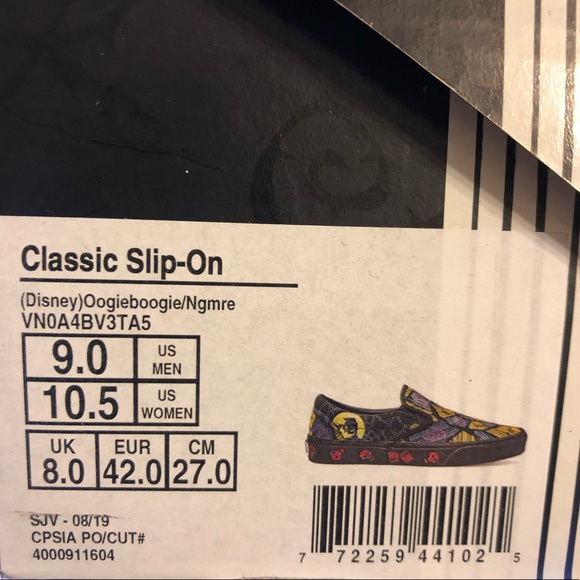 Vans oogie boogie slip on nightmare before Xmas - Picture 7 of 7